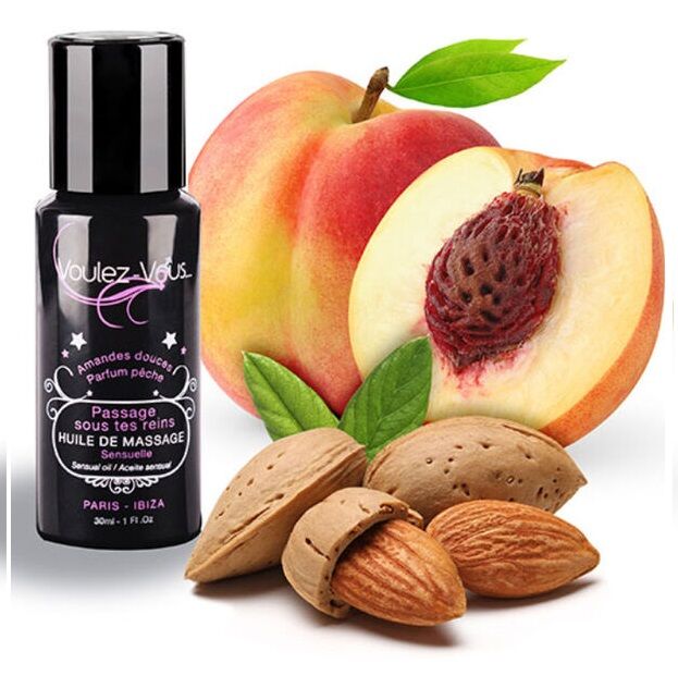 VOULEZ-VOUS - MASSAGE OIL SENSUAL - SWEET ALMONDS & PEACH 30 ML