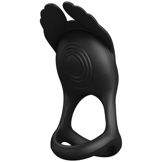 PRETTY LOVE - VIBRANT PENIS RING 7 VIBRATIONS BLACK SILICONE