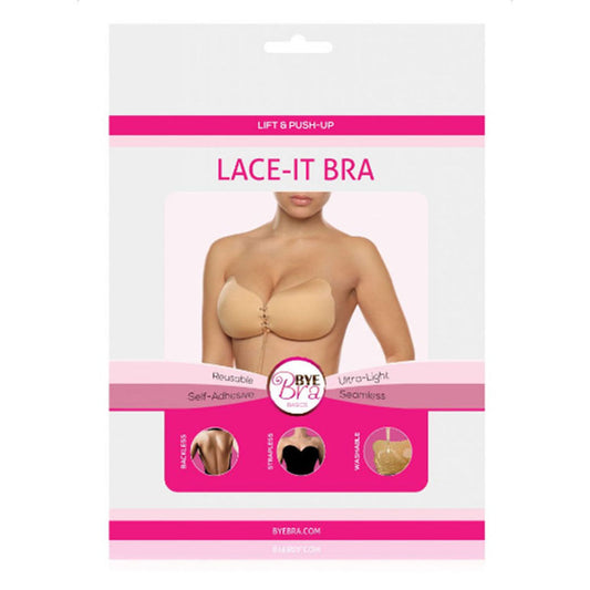 BYE-BRA - LACE-IT ENHANCEMENT PUSH-UP BLACK CUP D