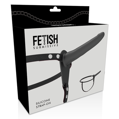 FETISH SUBMISSIVE HARNESS - BLACK SILICONE 15 CM