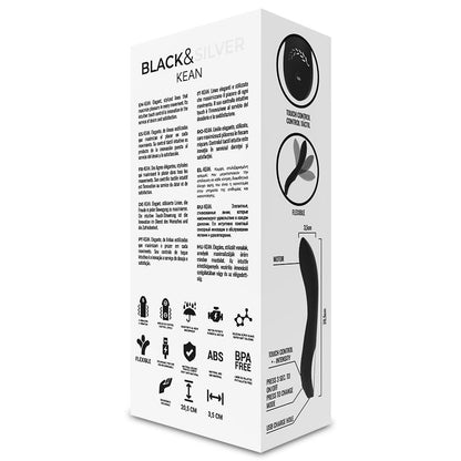 BLACK&SILVER - KEAN VIBRATOR TOUCH CONTROL