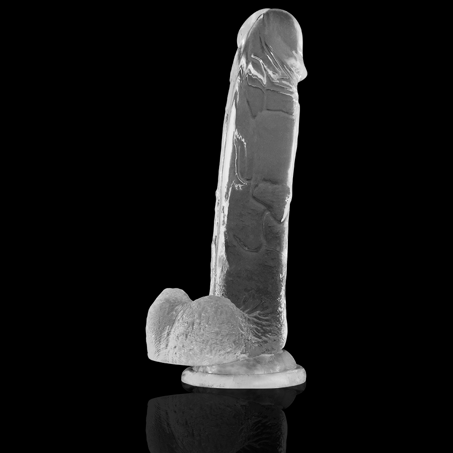 X RAY - CLEAR COCK WITH BALLS 22 CM -O- 4.6 CM