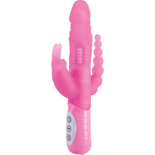 SEVEN CREATIONS - E RABBIT SLIMINE TRIPLE PLAY TRIPLE STIMULATION VIBRATOR PINK